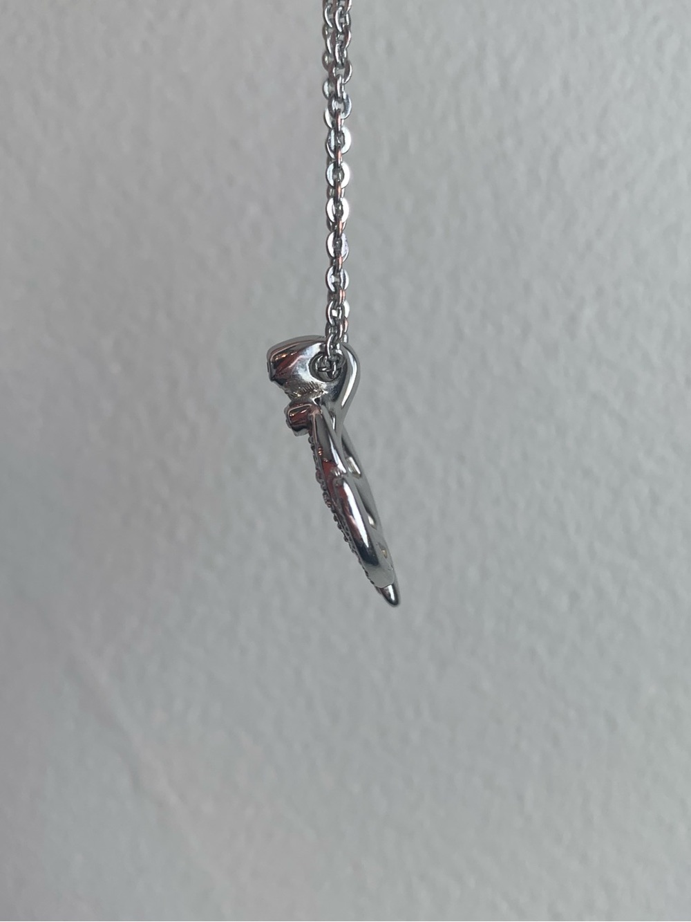 Swarovski Crystal Circle Necklace Dragonfly Butterfly Silver Tone Adjustable - Picture 9 of 11